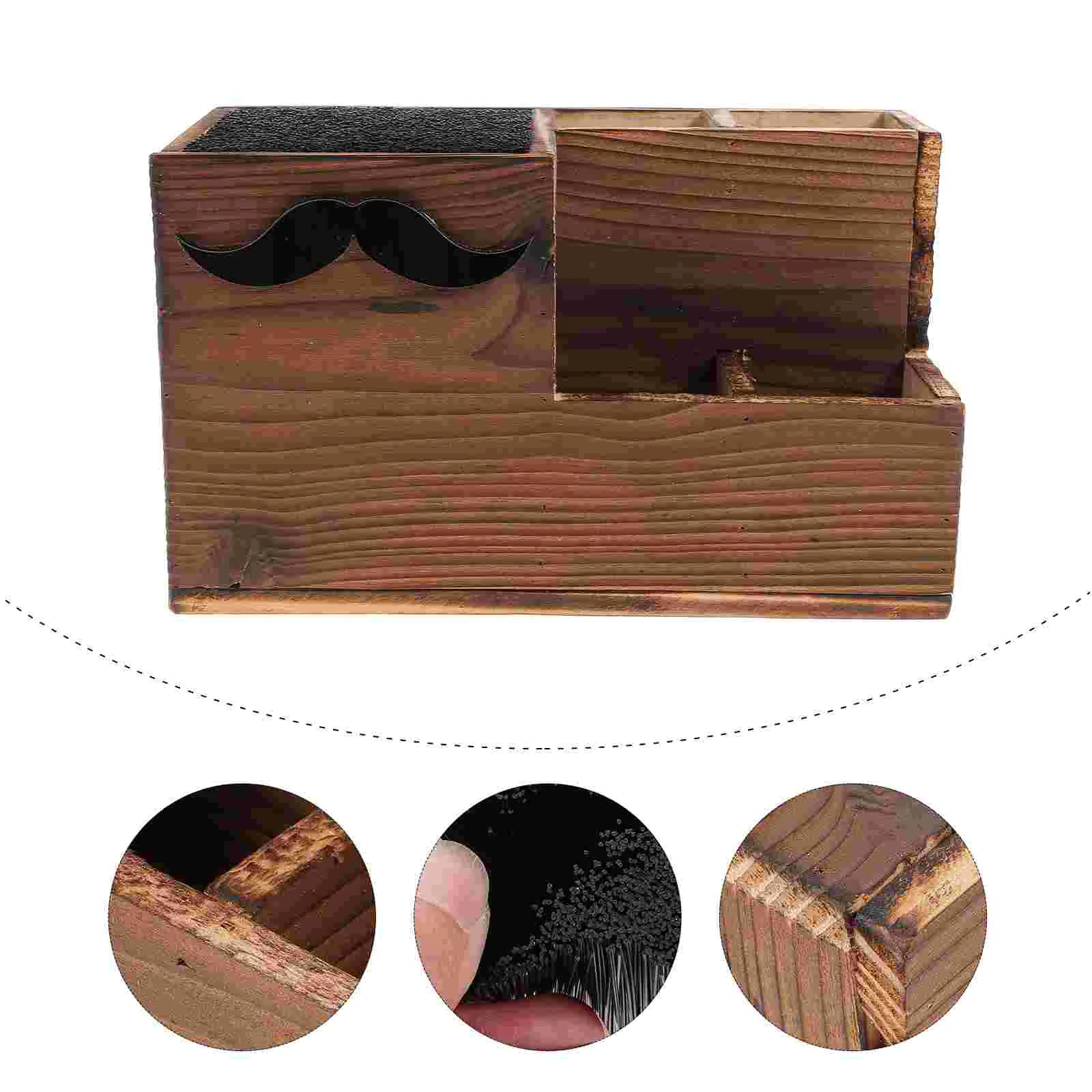 

Barber Scissor Rack Multifunctional Scissors Stand Hair Barrettes Hairdressing Comb Wooden Salon Supplies Clips for