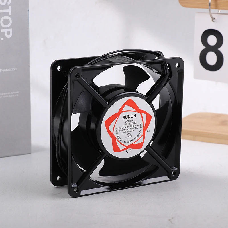 Per 12038DP 200A2123HSL AC 220V Ventola di raffreddamento Ventilatore Doppio cuscinetto a sfere Ventola di raffreddamento Ventola assiale di scarico 120*120*38MM