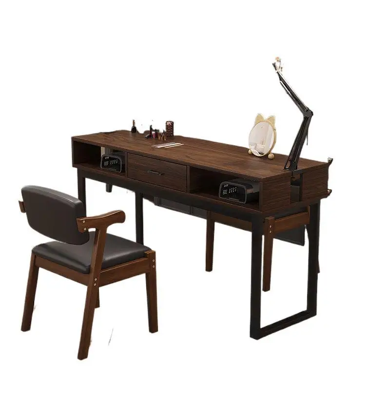 Internet celebrity manicure table shop table light luxury double table workbench simple retro
