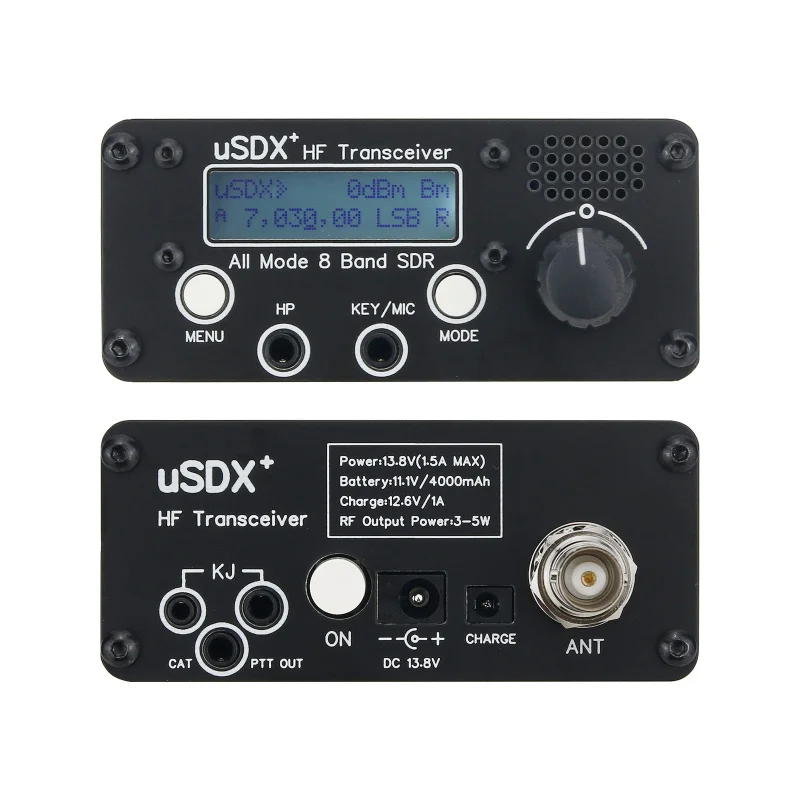 Upgraded Version 3W-5W All Mode 8 Band USDX  HF Transceiver Shortwave QRP SSB/CW Transceiver