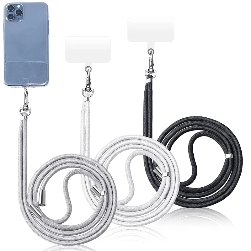Universal Mobile Phone Lanyard Adjustable Phones Neckband Strap Long Chain Necklace For iPhone Samsung Xiaomi Lanyards Rope