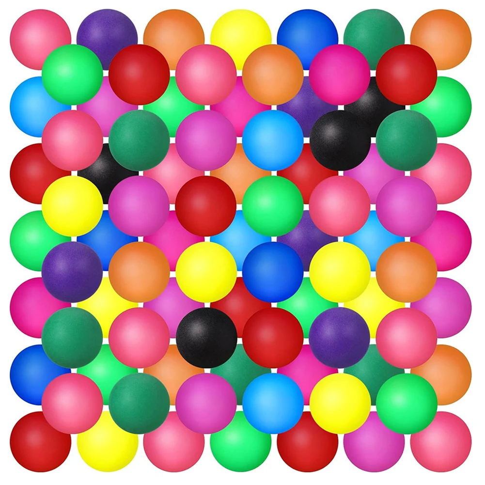 50 Pcs Plastic Balls Washable 40mm Entertainment Balls Multi Colored Balls for Carnival Pool Games Party Decoration