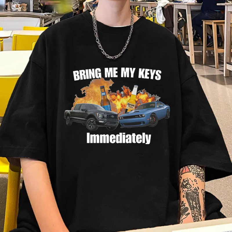 

Funny Drunk Driving T-Shirt Men's Women's Fashion Casual T Shirt Vintage Harajuku Cotton Oversized Tshirts Short Sleeve Male