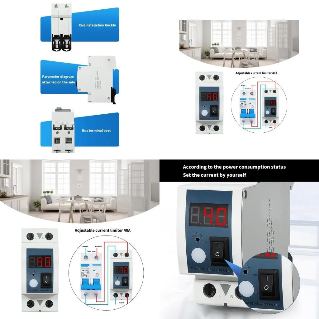 

652F Insulated Current Limiting 40A Adjustable Current Limiter PA66