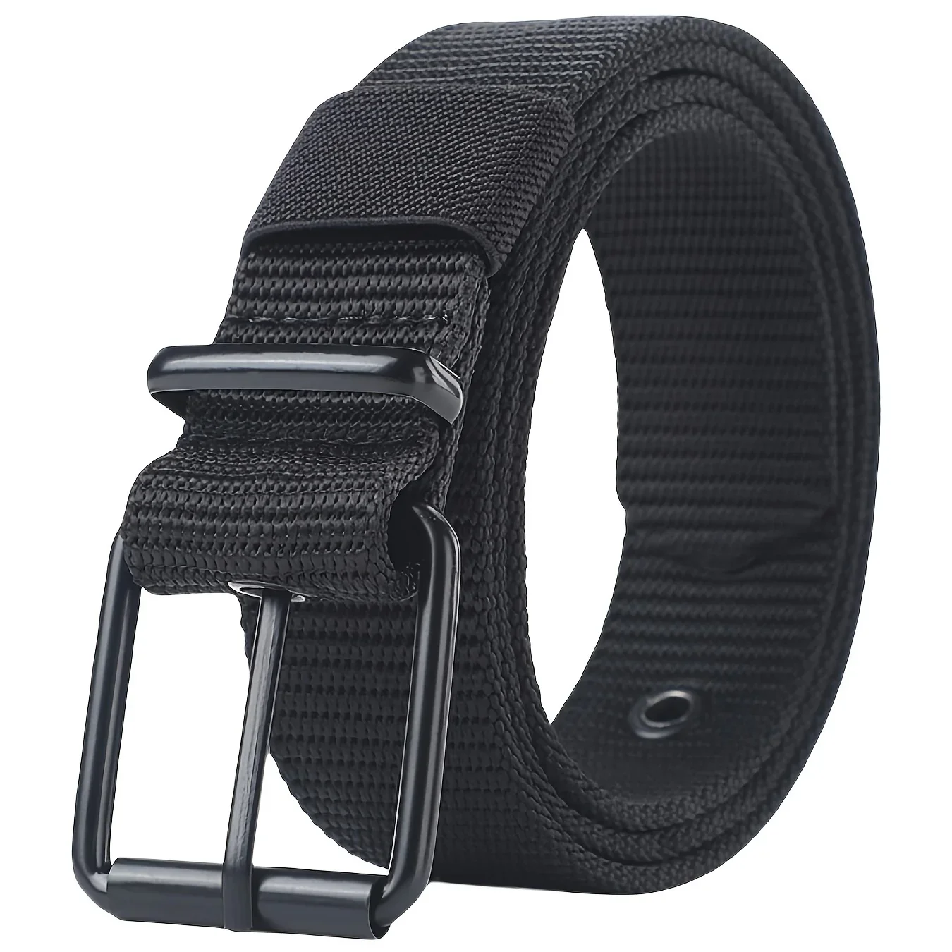 Men's Belt Porous Canvas Pin Buckle Leather Belt Outdoor Sports Belt Women's Trendy Eyelet Belt With Jeans Belt For Men Women
