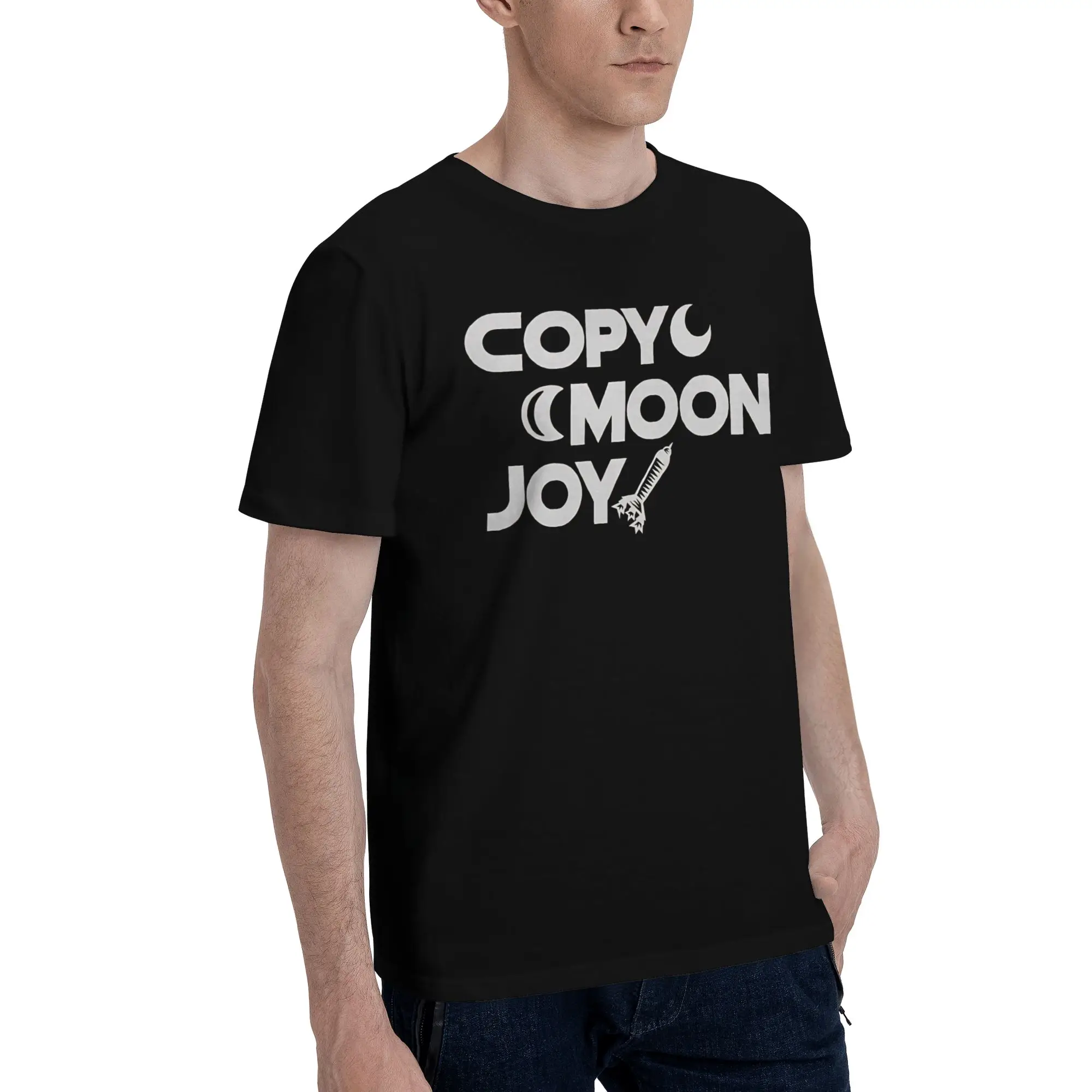 Copy Moon Joy 13 Funny 100% Cotton T-Shirt  Tops Tees For Men