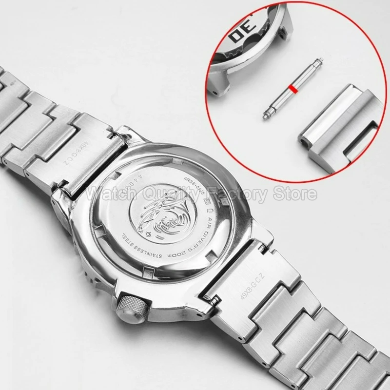 ملحق ساعة 20 ملم لساعة Seiko Prospex Landmaster SRP307 SRP313/D25 واجهة خاصة سوار ساعة من الفولاذ المقاوم للصدأ مضاد للحساسية