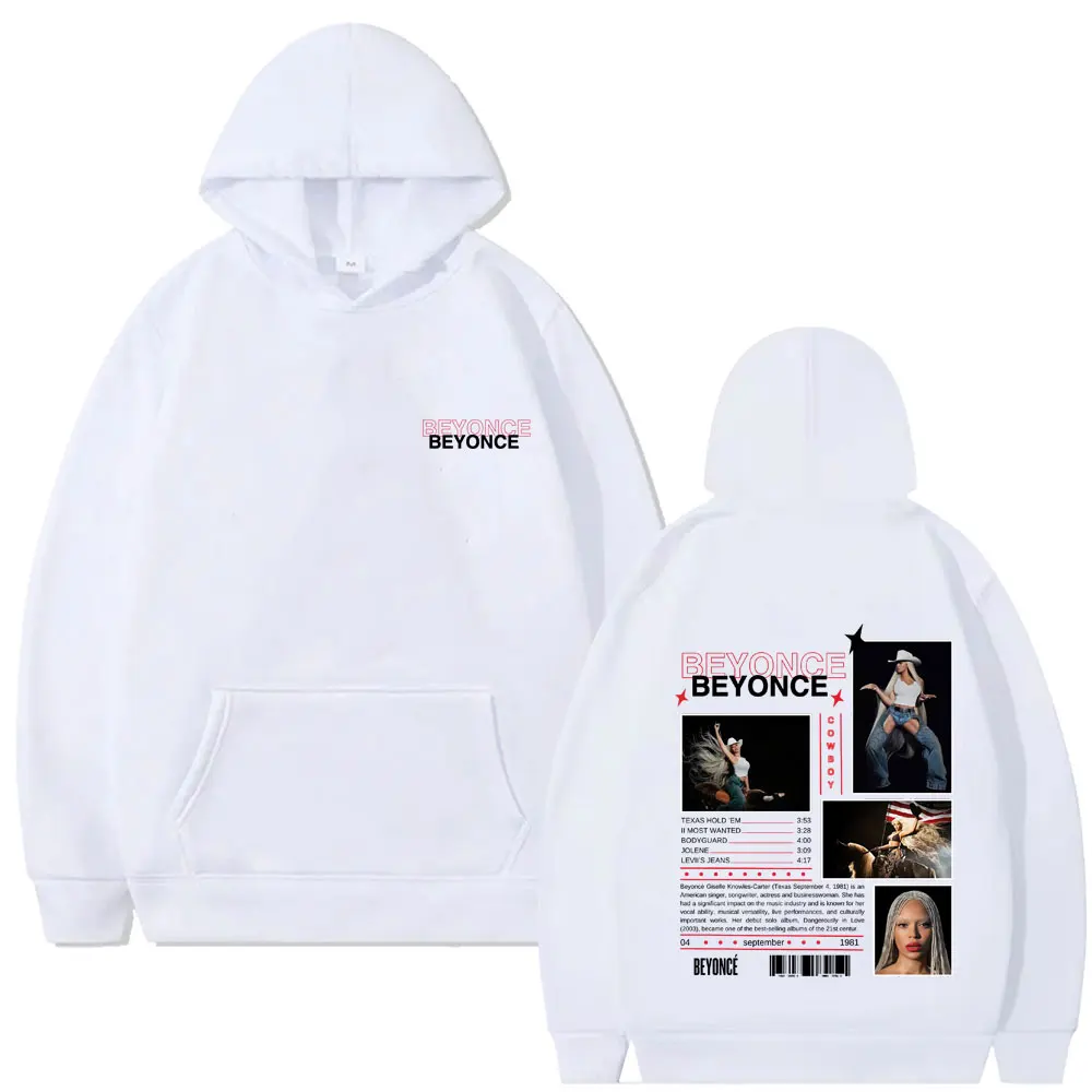 เสื้อฮู้ดลายกราฟิก Beyonce Cowboy Carter 2025 สำหรับผู้ชายและผู้หญิง สไตล์ลำลอง วินเทจ เสื้อฮู้ดแบบสวมหัว แฟชั่นยูนิเซ็กส์ ทรงโอเวอร์ไซส์