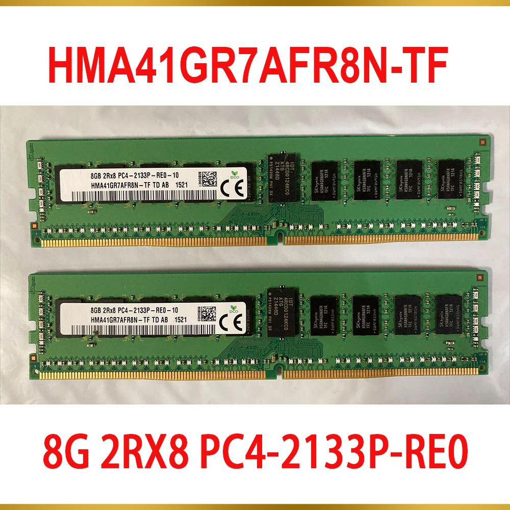 

1Pcs For SK Hynix RAM 8GB 8G 2RX8 PC4-2133P-RE0 Server Memory DDR4 2133 HMA41GR7AFR8N-TF