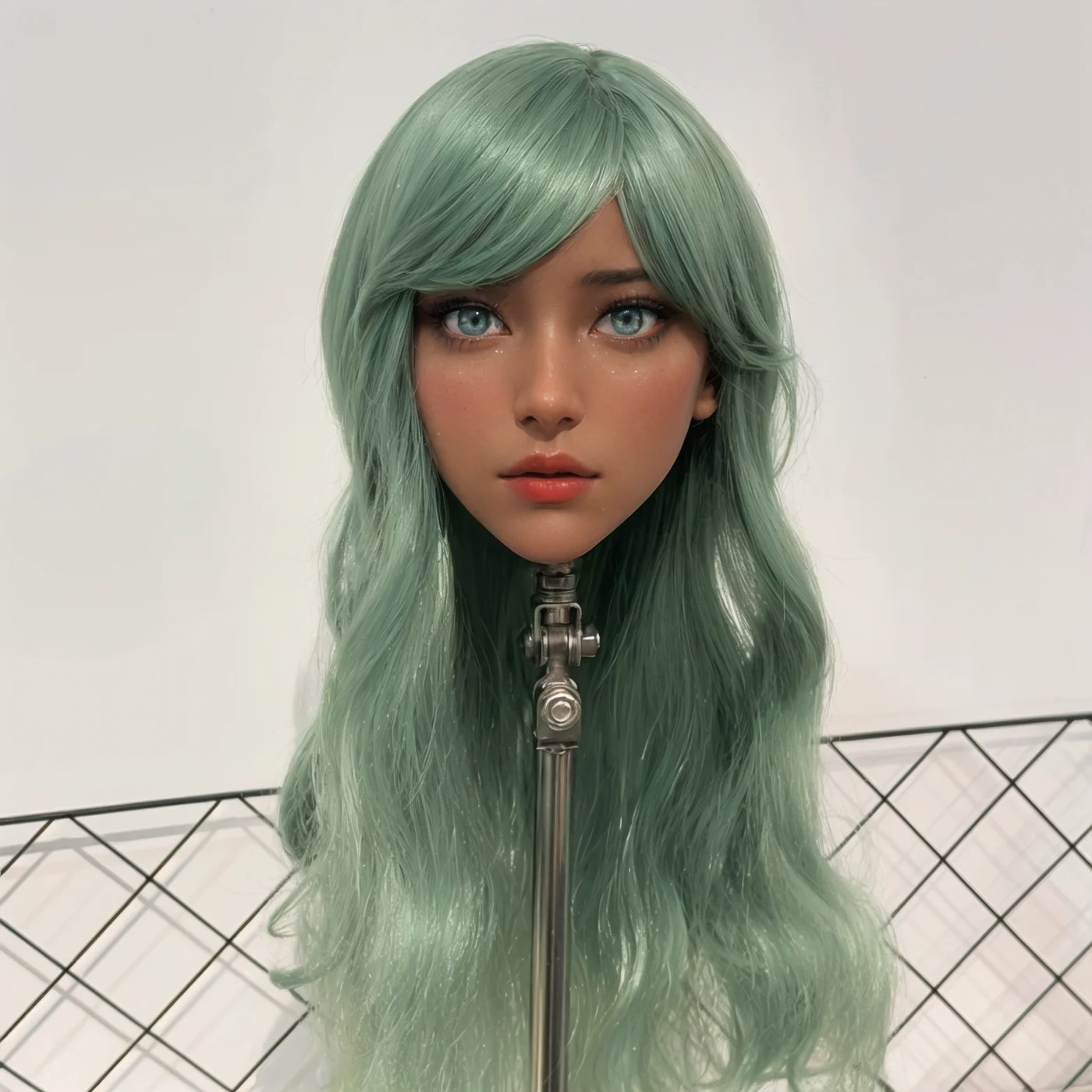 قالب رأس TPE احترافي (واجهة M16) - أداة أساسية لتصفيف الشعر وممارسة المكياج، مصنوعة من مادة TPE عالية الجودة