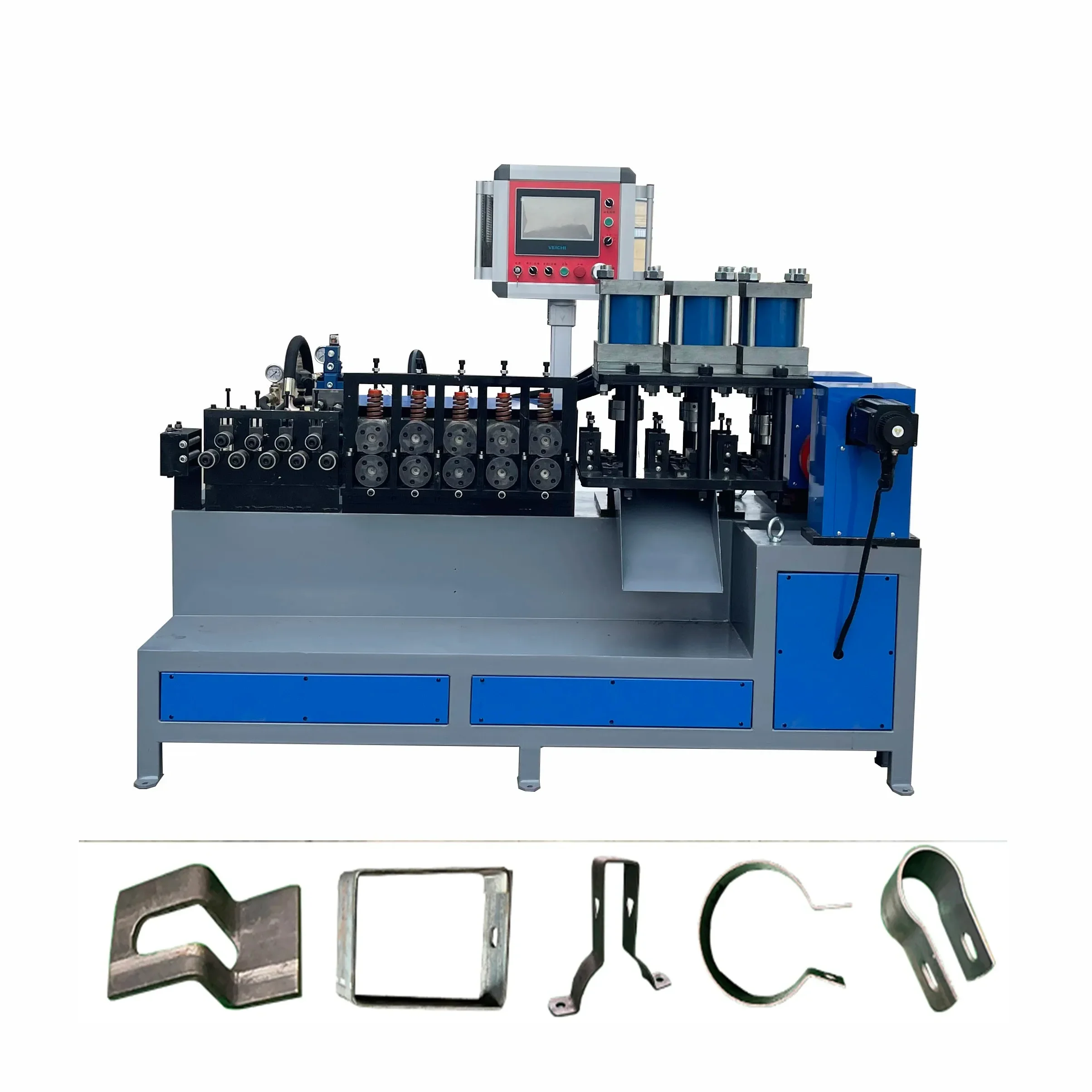 Automatic Flat Iron Bending Hoop Forming Machine with Motor Gearbox for Precision Metalworking