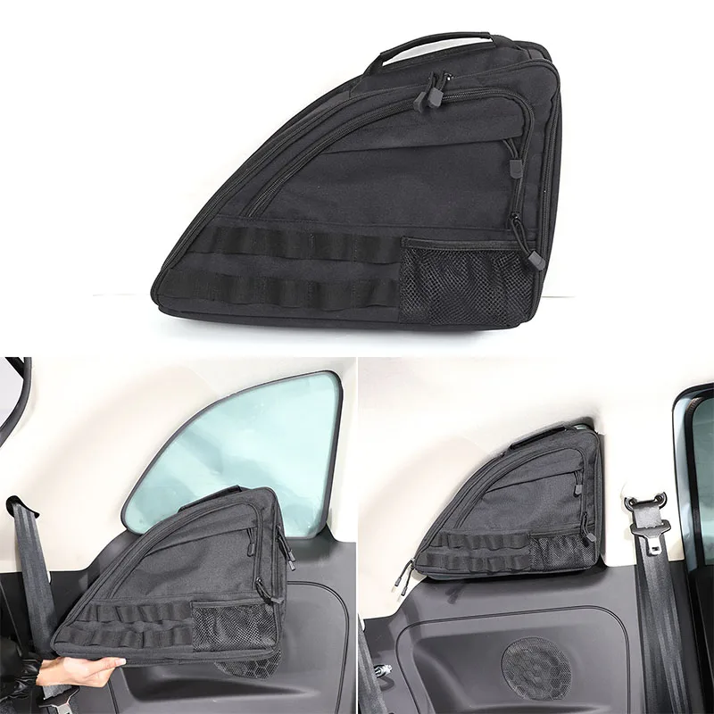 

For Fiat 500 2007-2024 Oxford Cloth Black Car Trunk Storage Box Bag Cargo Tools Tidying Package Car Accessories