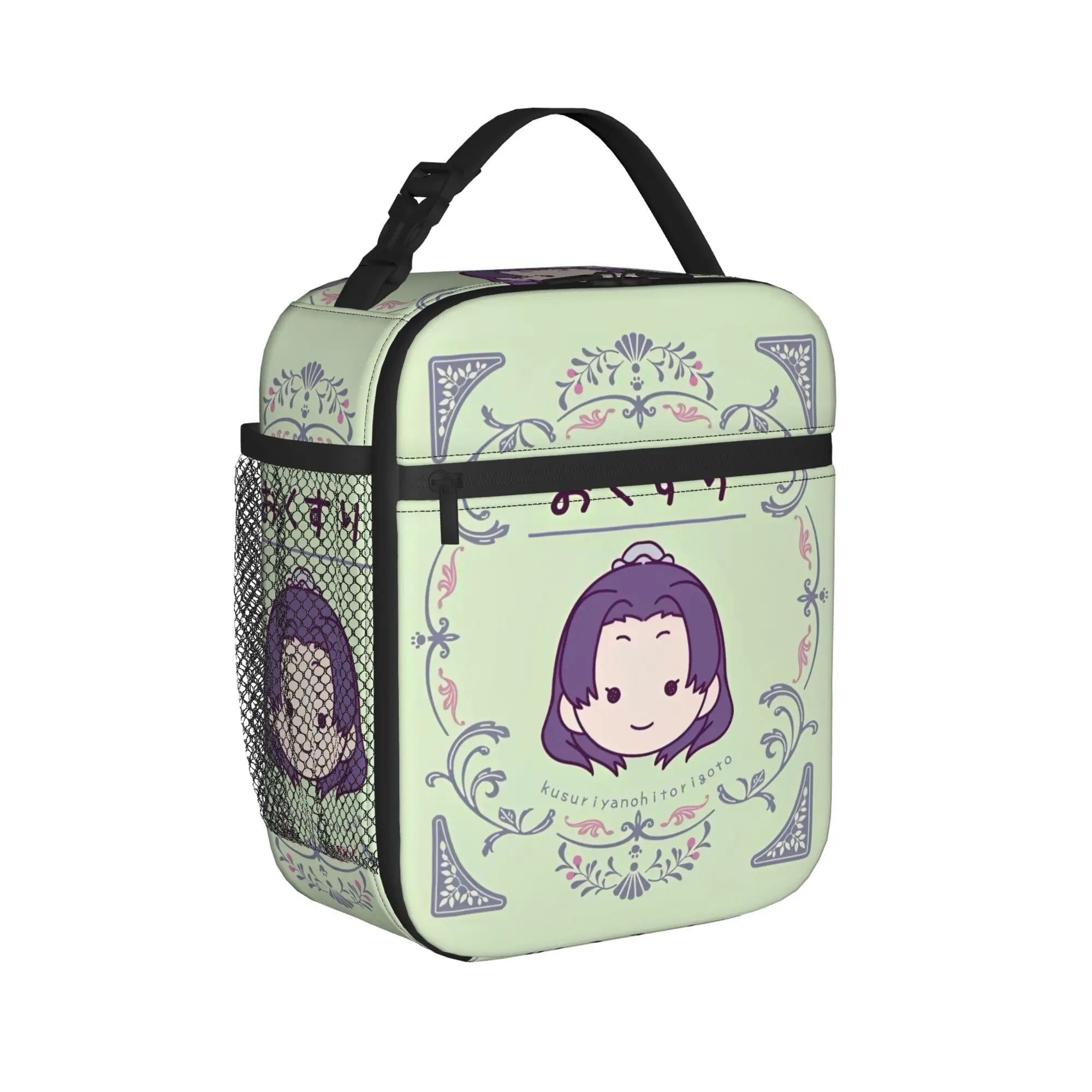 

Термосумки для обедов Jinshi Anime, многоразовые, для еды, большая сумка-тоут для обедов, для работы и пикников, в стиле «Дневники аптекаря»