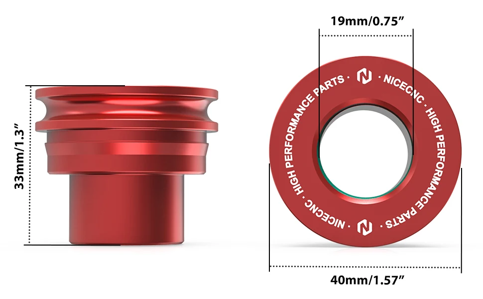 NICECNC Radnabenkragen für Beta RR 300 2013-2024 – Vorder- und Hinterrad-Distanzscheiben für RR 125, RR 250, RR 350, RR 390, RR 450, RR 498, 500, RR-S 350, 450 – Detail 3