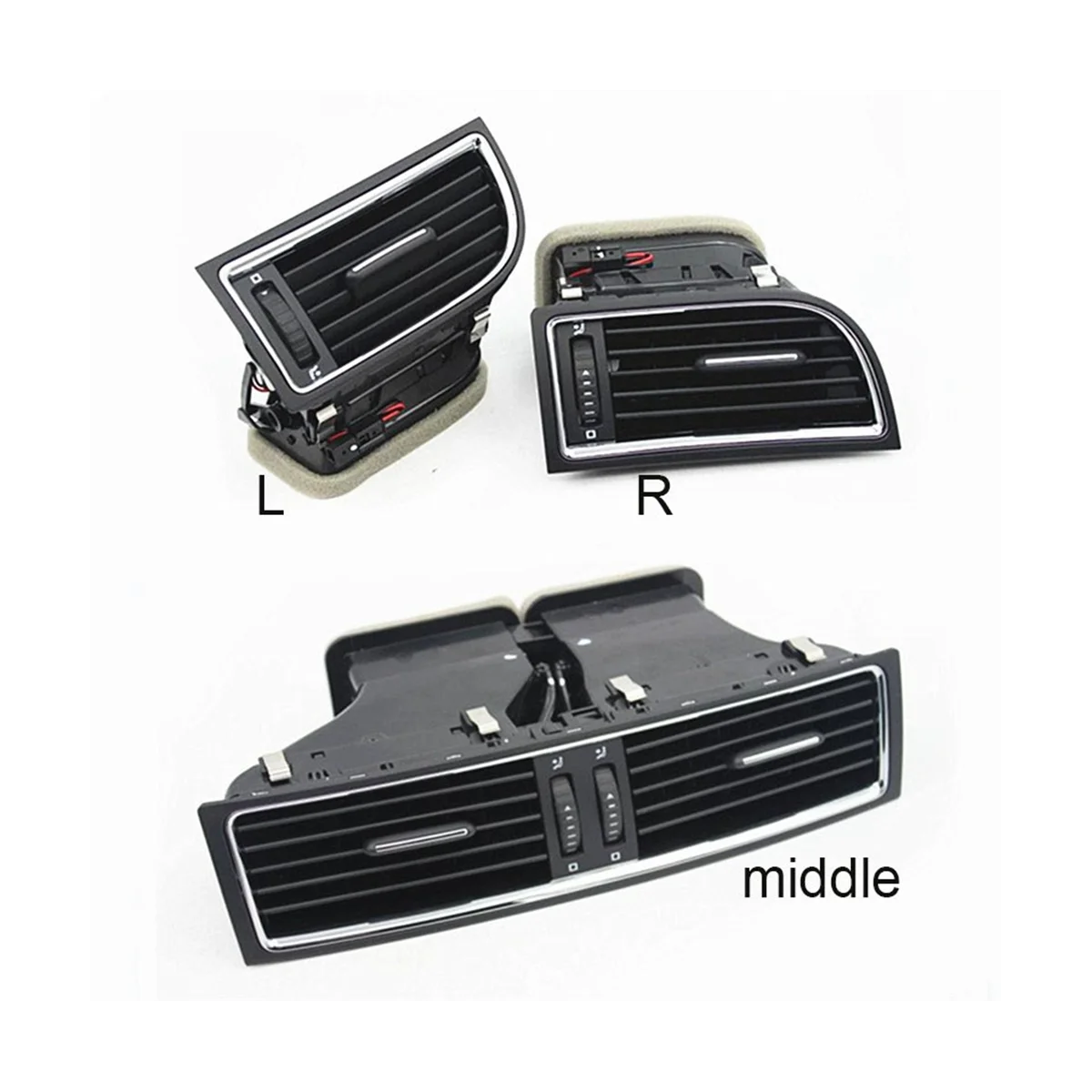 

Car Dashboard Left Right Central Air Outlet Vent Grille 5ED820951A for Skoda Octavia 2015 2016 2017-2022