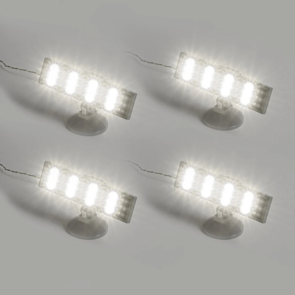 TEDDOO 4-teiliges Baustein-Lichtset, RGB-LED für Ziegel, hohe Helligkeit, ideale Strahler für Modelle, Außenbeleuchtung, Heimwerker 5