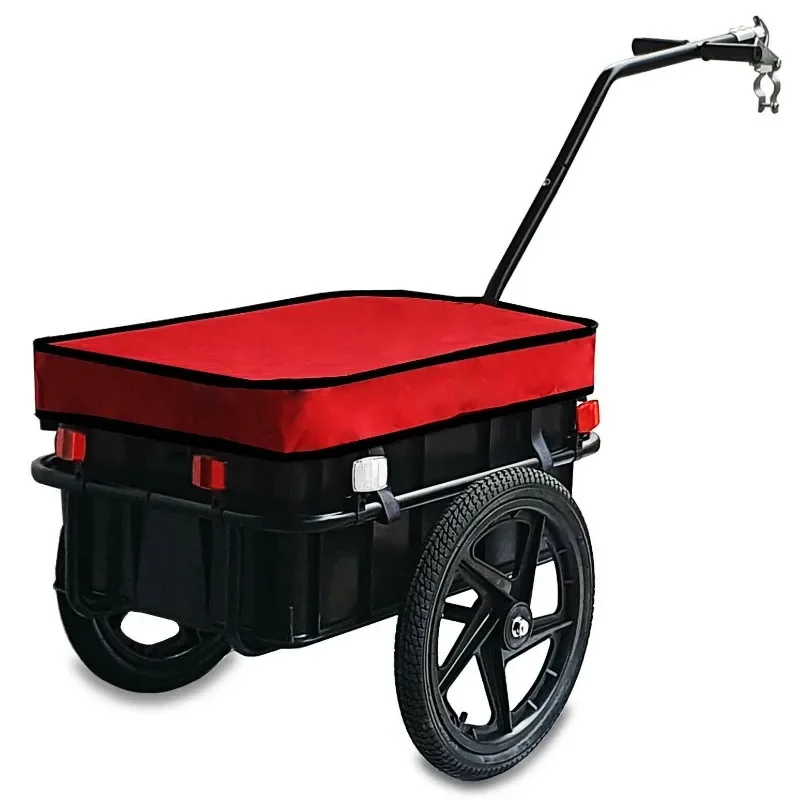 

Folding Removable Bike Trailer, Colored Field Travel Camping Pet Mountain Bike Trailer