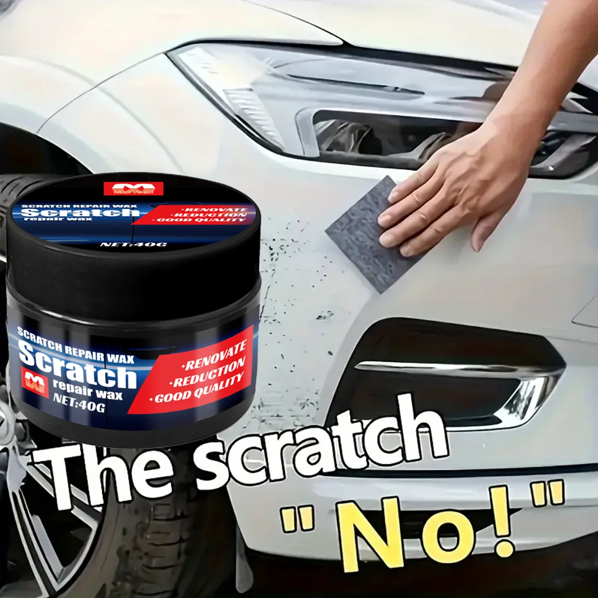 Universal Scratch Remover - Nano Magic Sponge for Car, Motorcycle Scratch Repair, Multi-Purpose Car Paint Scratch Repair Agent