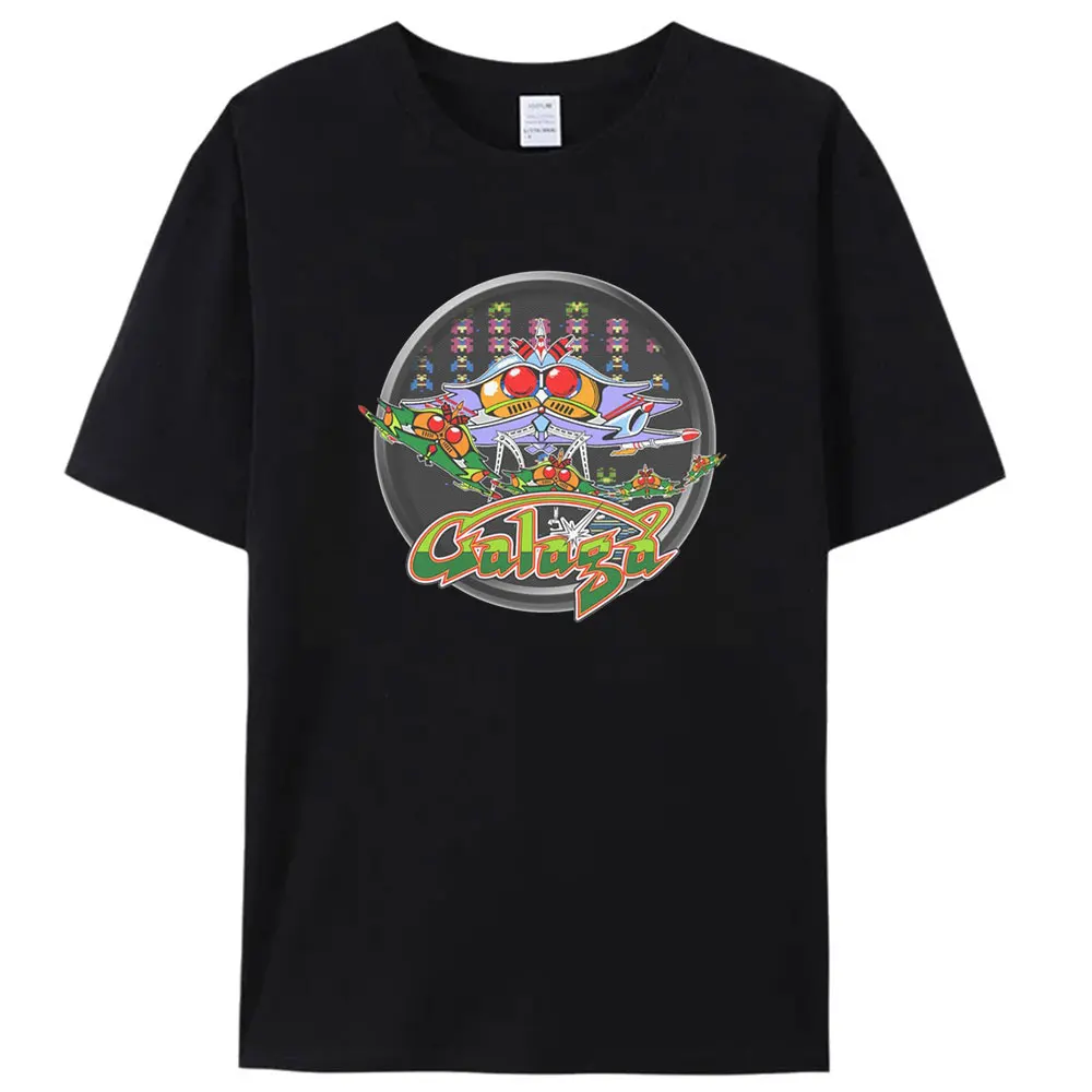 

GALAGA Arcade Retro Video Game Retro Vintage 80s Invader Space Gaming Alien t shirt for men 100% Cotton Gift Idea Clothes S-6XL