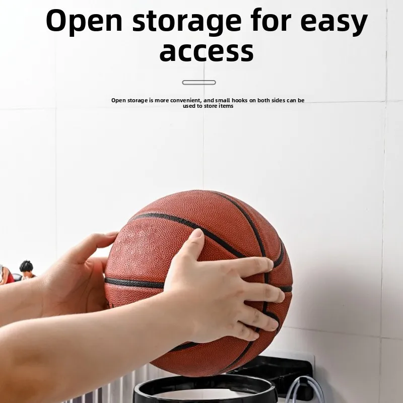 Sportball-Aufbewahrungsregal ohne Bohren, Wandmontage, Sportball-Halter, Organizer für Basketball, Fußball, Volleyball, Aufbewahrungsregal