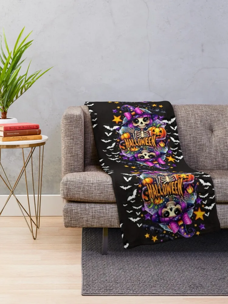 Celebrate Halloween in Style! Exclusive Seasonal T-Shirts with Spooky and Fun Designs for All Taste – Find Your Fa Throw Blanket