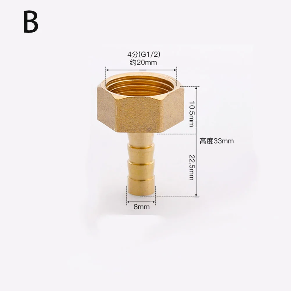 G1/2 Thread Fitting Brass Pipe Fitting Precise Specifications Quadruple Seal Quality Brass For Air Conditioning