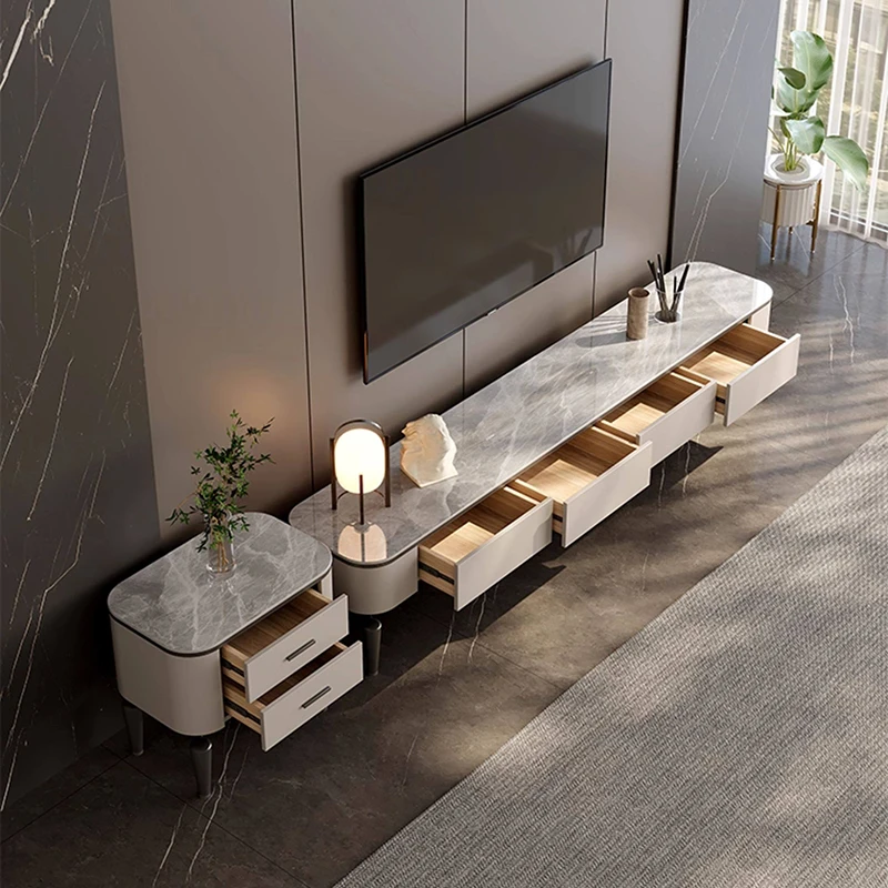 Creative Aesthetic Tv Stands Storage Space Saving Elegant Furniture Tv Rack Modern Living Room Furniture Tv Meubel Zwevend