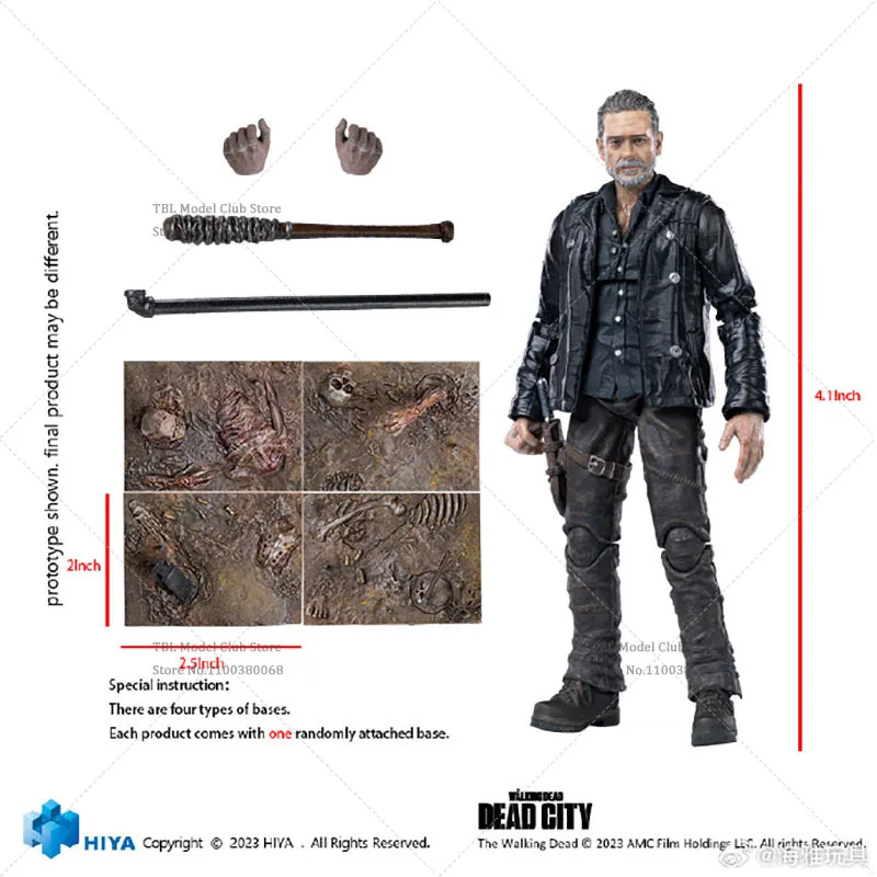

HIYA EMW0301 1/18 Scale Collectible Villain The Walking City Of The Dead Nigen Full Set 3.75in Male Soldier Action Figure