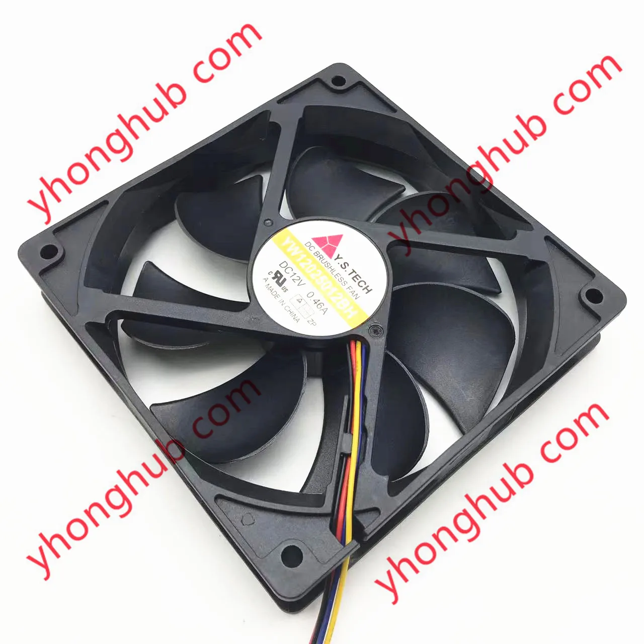 

Y.S TECH YW12025012BH Server Cooling Fan DC 12V 0.46A 120x120x25mm 4-Wire