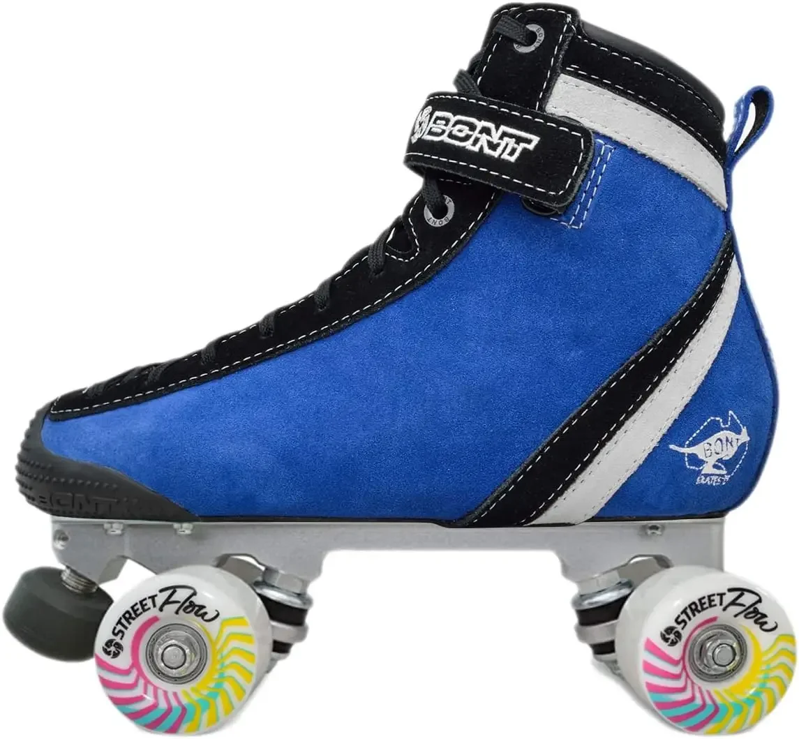 Parkstar Blue Suede Professional Roller Skates for Park Ramps Bowls Street - Rollerskates for Outdoor and Indoor Skating