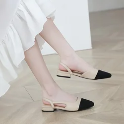 2023 Summer Women Shoes Dress Shoes Mid-heel Square Head Fashion Shoes Wedding Party Sandals Casual Shoes for Women 32-44