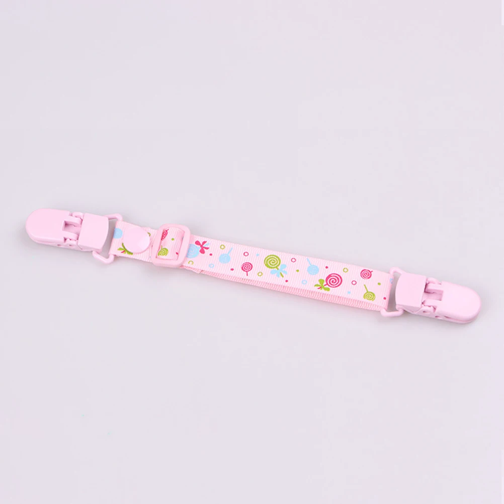 

4pcs Bib Clip Adjustable Durable Lightweight Printed Pattern For Girls Boys Pacifier Clips For Bibs Towel Holder Leash
