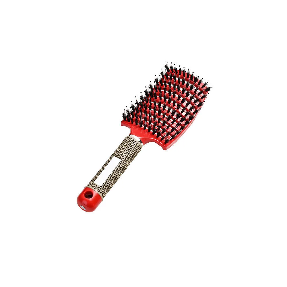 Brosse à cheveux de barbier domestique pour filles, peigne de massage du cuir chevelu, support pour femmes, brosse à cheveux bouclés pour salon de coiffure, outil de coiffure