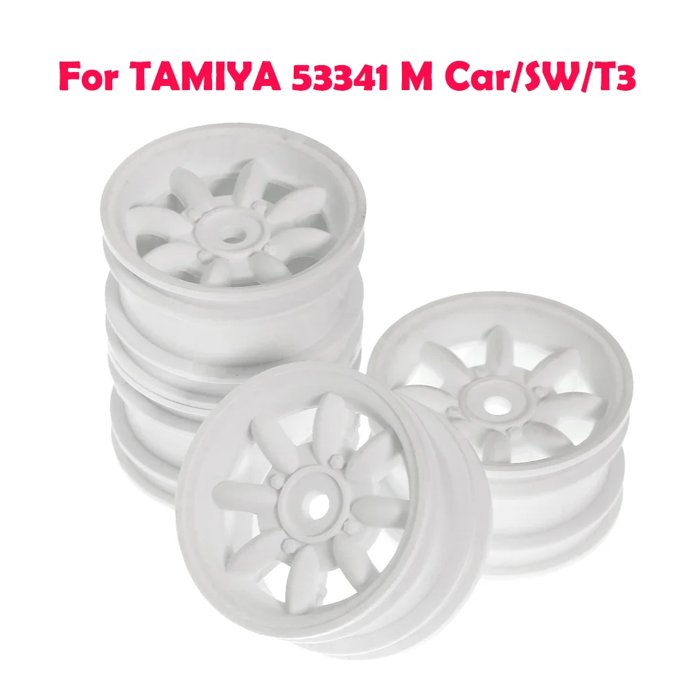 

Wheels for TAMIYA 53341 M Car/SW/T3 4PCS 8-Spoke Carbon Fiber Reinforced White W245