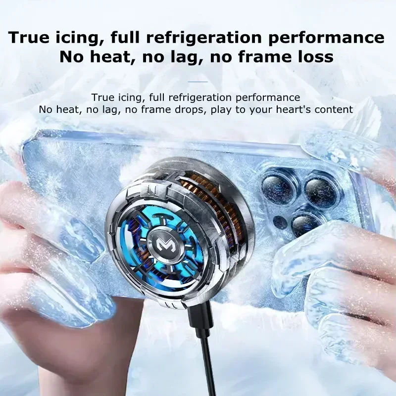 MEMO NEW Mobile Phone Semiconductor Cooling Fan CX08 Magnetic Back Clip 2 IN 1 Iced Radiator for IPhone Android Universal Cooler