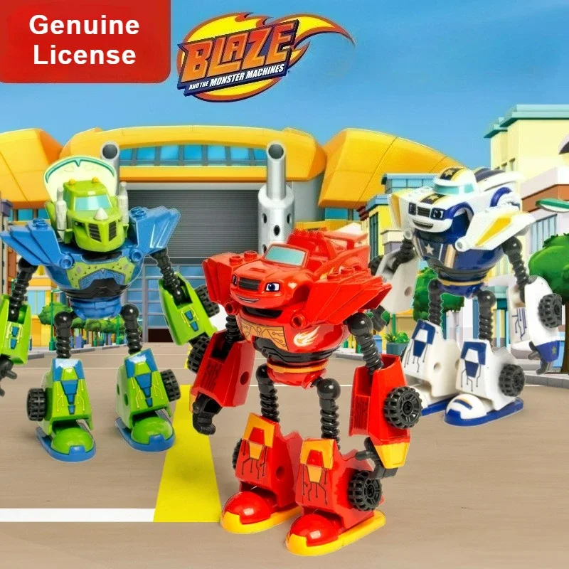 

Blaze Monster Machines Cartoon Action Figure Plastic Alloy Deformed Car Cartoon Model Action Figures Toys Child Birthday Gifts