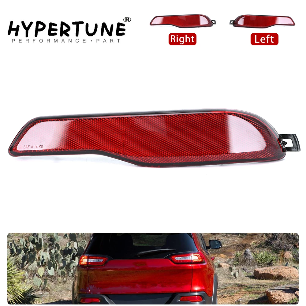 Hypertune - Left Right Driver Side Rear Bumper Reflector Strips For Jeep Cherokee 2014-2018 68105145AC 68105144AC HT-CDD20-L/R