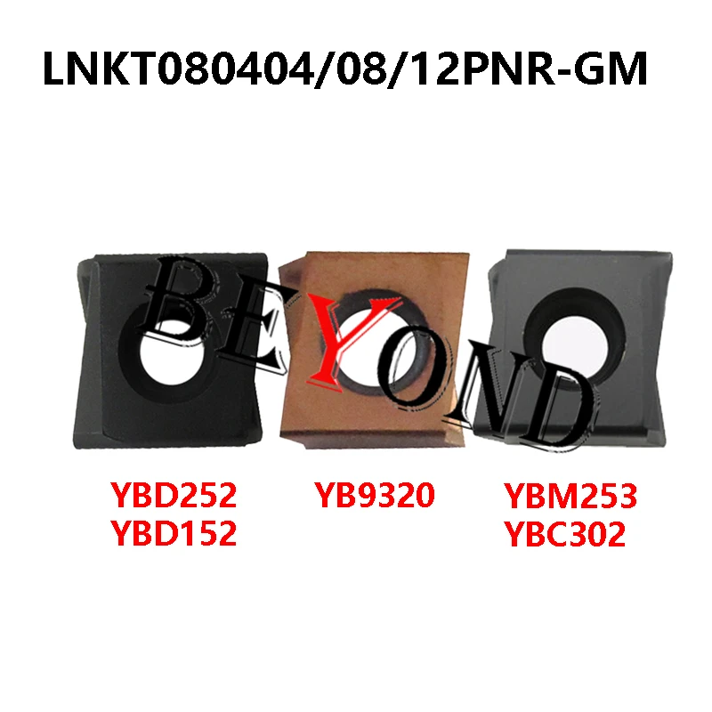 

100% Original LNKT080408PNR-GM YB9320 LNKT080404PNR-GM YBD252 YBD152 YBM253 LNKT080412PNR-GM Milling Carbide Inserts LNKT 080408