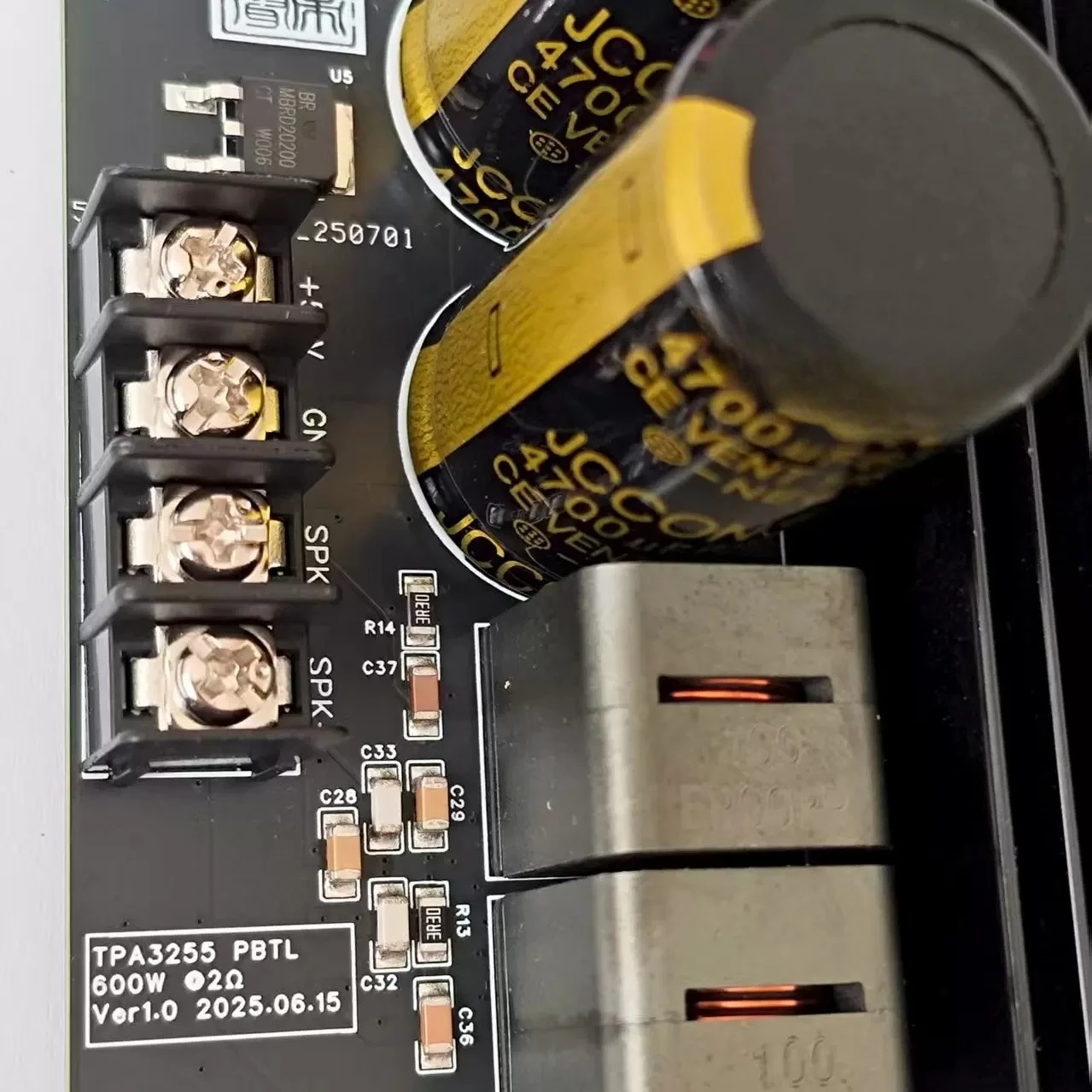 TPA3255 Class D Mono Amplifier Board 600W High Power PBTL Parallel HiFi Audio Module for Subwoofer Speaker Home Theater Use