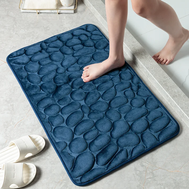 1pc Anti-Slip Cobblestone Floor Mat for Bathroom, and Absorbs Water and Reduces Slips and Falls 40X60CM