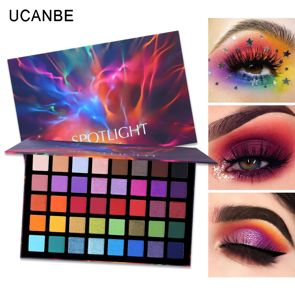 Neuankömmling 72 Farben ultra geheime Palette matte Glitzer Lidschatten-Palette bunte Lidschatten Neon Augen pigmente Make-up-Palette