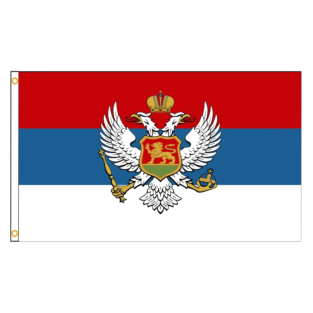 FLAGDOM 90x150cm Flag of Montenegro Polyester Printed Flag of History of Montenegro Banner For Decor(Montenegro FLAG)