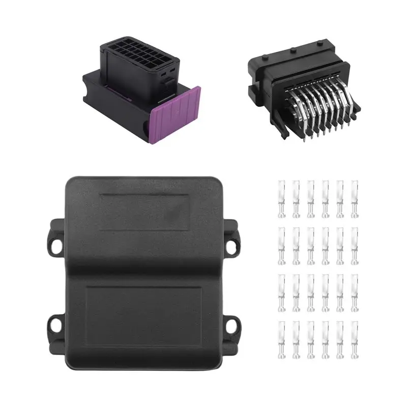 A92Z Matching Aluminum Alloy Shell 24Pin ECU Circuit Board Connector Automotive Motor Car Controller