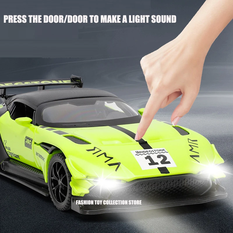 1: 32 Aston Martin Vulcan Fast&Furious Alloy Car Model Diecasts Toy With Sound and Light Vehicles Decoration Toys For Kids Gift