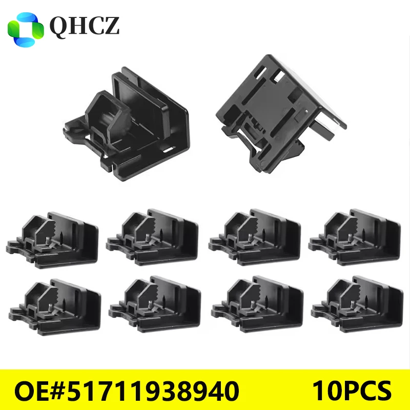 10 قطعة مشبك صب لوحة الروك لـ E30 E32 E34 OE # 51711938940 51711959929 ملحقات السيارة بمشبك جسم السيارة #1