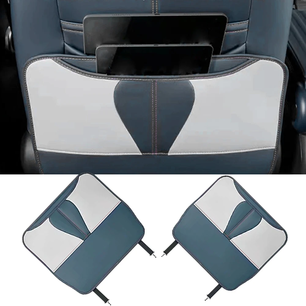 

2pcs For BYD Atto 3 Yuan Plus 2022 2023 Car PU Leather Anti Kick Mat Pad Car Anti-kick Protector Mats Seat Back Protector