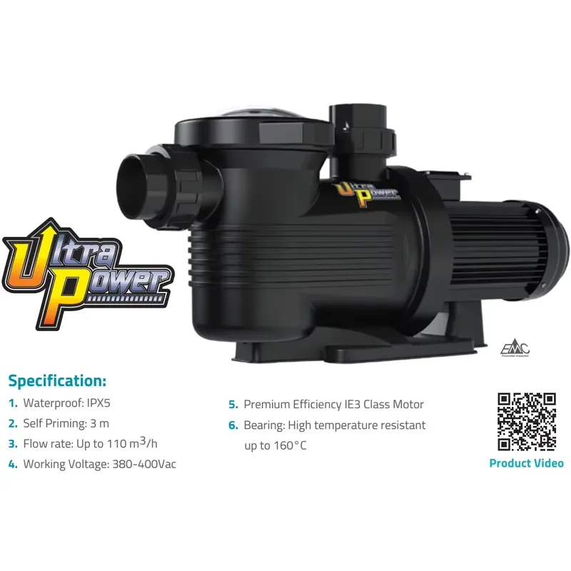 Professional Grade Commercial Swimming Pool Pump 7HP with Water Circulation and Easy Install