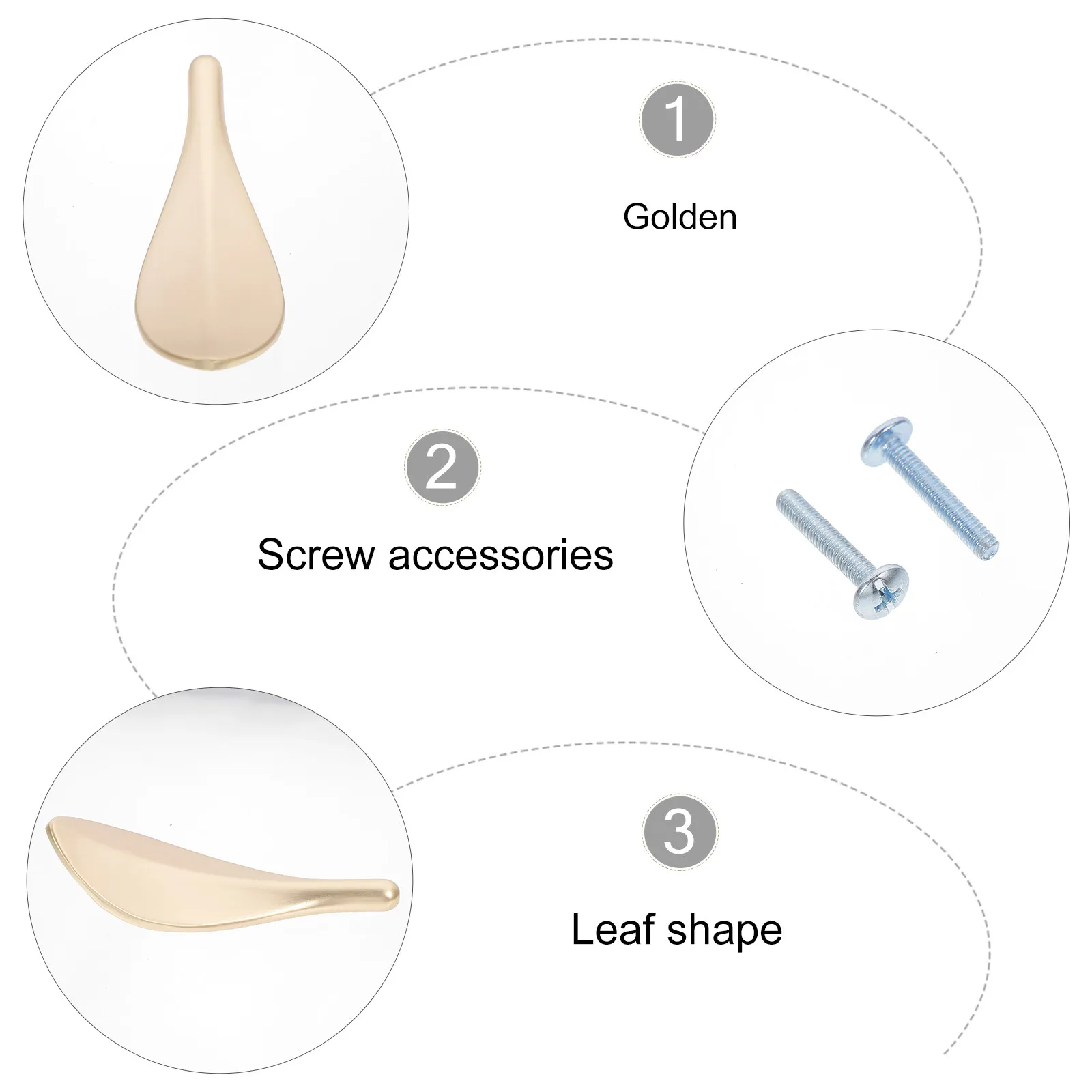 2Pcs Simulated Leaf Design Cabinet Pulls Zinc Alloy Drawer Handles Door Knobs Furniture Handles Cupboard Pulls Hard Wear