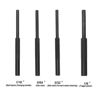 4pcs/set AR 15 Gunsmithing Armorer Steel Roll Starters Punch Hollow End Tool Set Kit 1/16 5/64 3/32 1/8