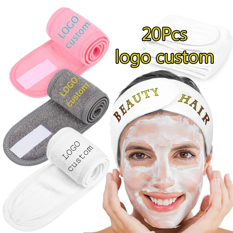 must-have-head-wrap-20pcs-logo-custom-adjustable-head-bands-yoga-spa-bath-shower-wash-face-cosmetic-headband-for-women-ladies